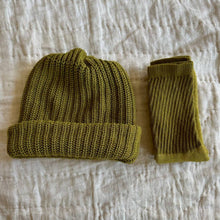 Load image into Gallery viewer, Chunky Knit Cotton Beanie. Fall Ochre, Olive &amp; Sienna Clay: Sienna - Small World Goods