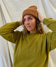 Load image into Gallery viewer, Chunky Knit Cotton Beanie. Fall Ochre, Olive &amp; Sienna Clay: Sienna - Small World Goods