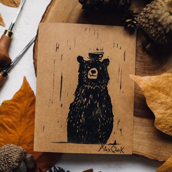 Coffee Bear Print - Small World Goods