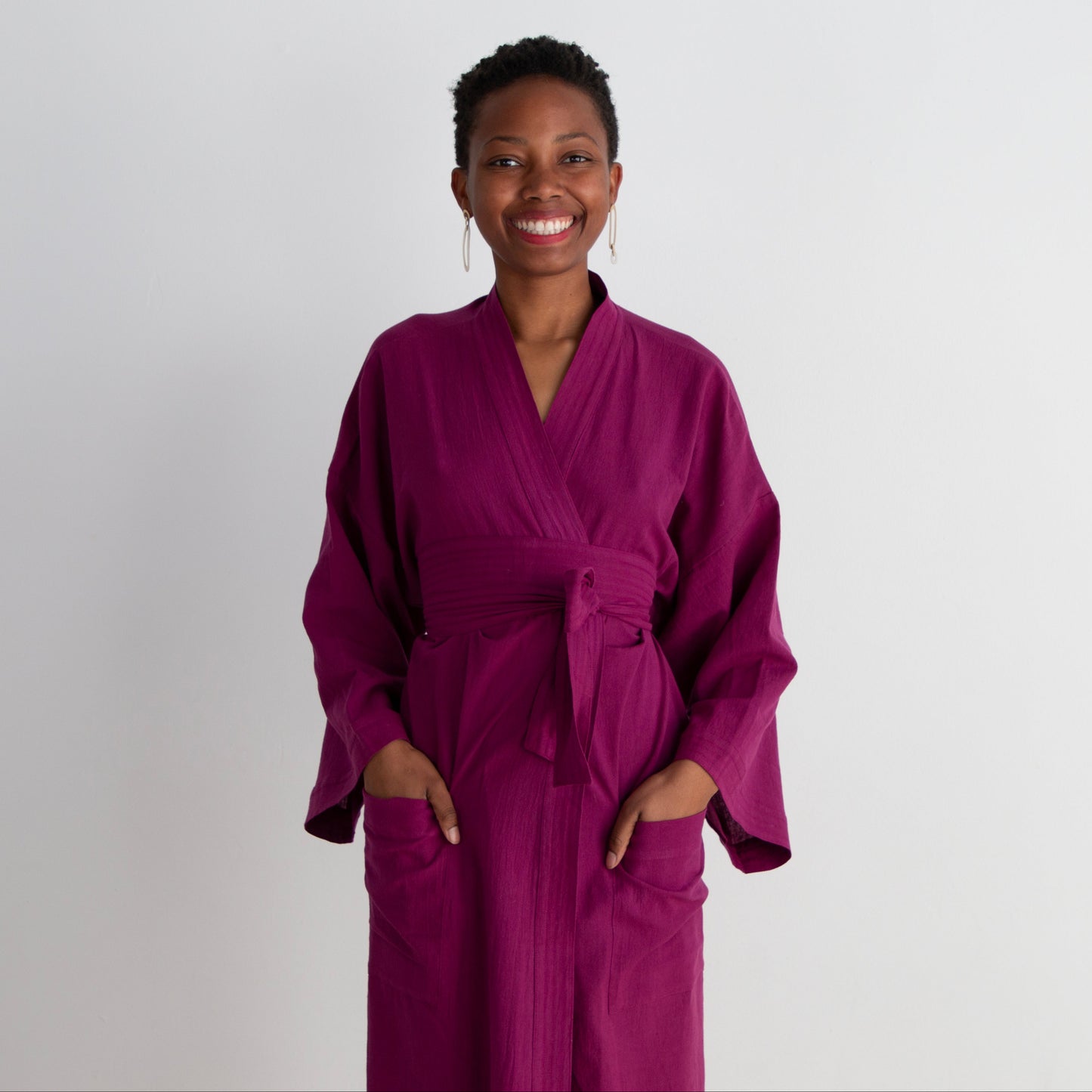 Gita Robe/ Wrap Dress, black
