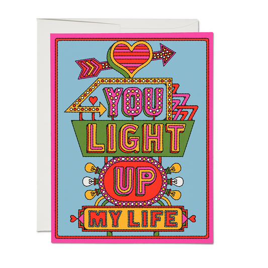 Light Up My Life greeting card
