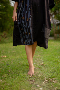 Black Taant Dolman Dress