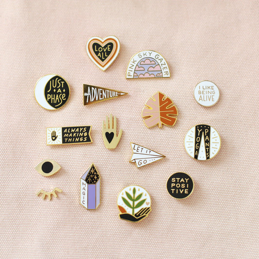 Stay Positive Enamel Pin