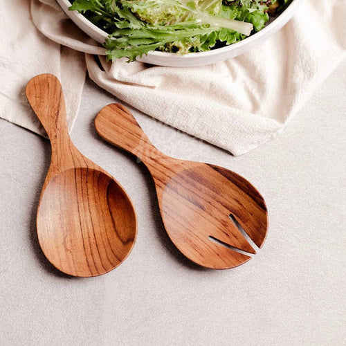 Teak Wood Salad Servers, set