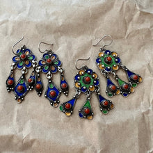 Load image into Gallery viewer, Enamel Berber Earrings, Various - Small World Goods