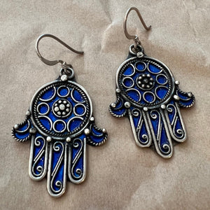 Enamel Berber Earrings, Various - Small World Goods