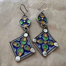 Load image into Gallery viewer, Enamel Berber Earrings, Various - Small World Goods