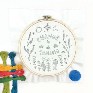 Change is Coming Embroidery Kit
