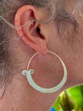 Load image into Gallery viewer, Fish Tail Hill Tribe Hoop Earrings - Small World Goods