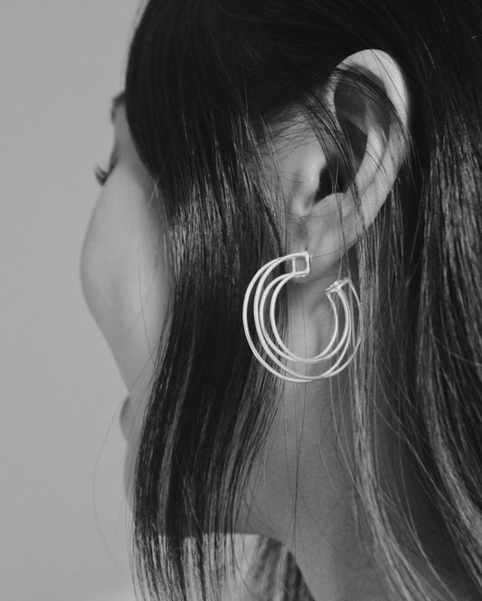 Gold Wire Earrings, Round - Small World Goods