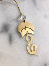 Load image into Gallery viewer, Hammered Brass Snake Ornament - Small World Goods