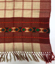 Load image into Gallery viewer, Hand Loomed Kullu Wool Scarf - Camel Plaid - Small World Goods