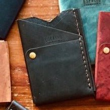 Load image into Gallery viewer, Handcrafted Leather Wallet, Various Colors - Small World Goods