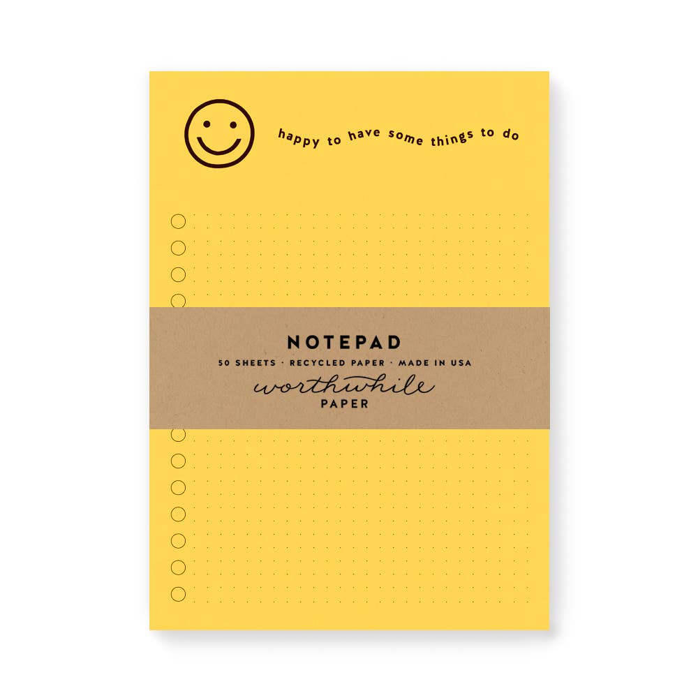 Happy Notepad - Small World Goods