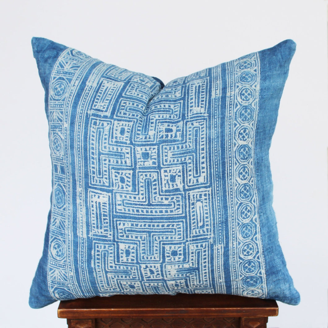 Hmong Indigo Pillowcase, Hli - Small World Goods