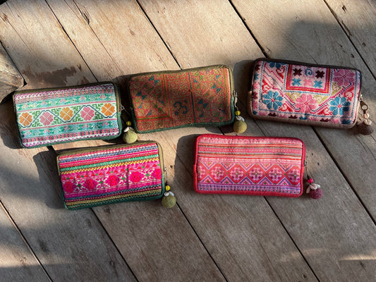 Hmong Textile Wallet - Small World Goods