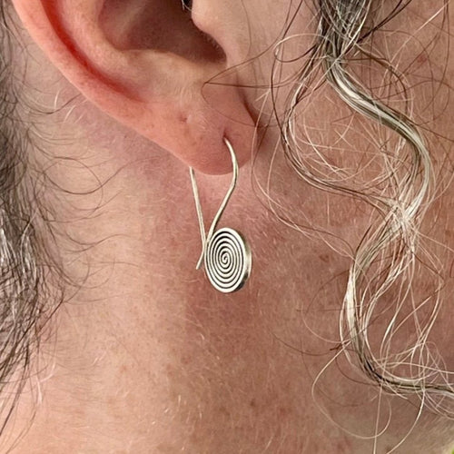 Hooked Spiral Earrings - Small World Goods