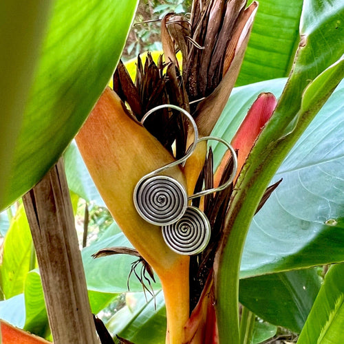 Hooked Spiral Earrings - Small World Goods