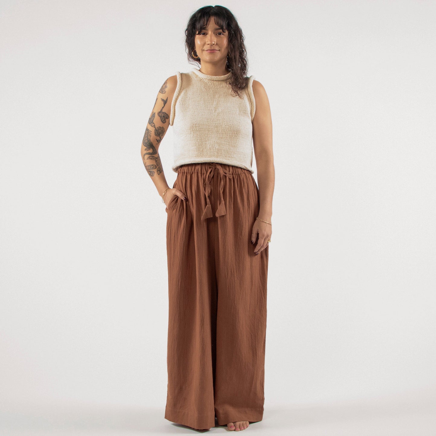 Rabina Trousers, rust *botanical dye