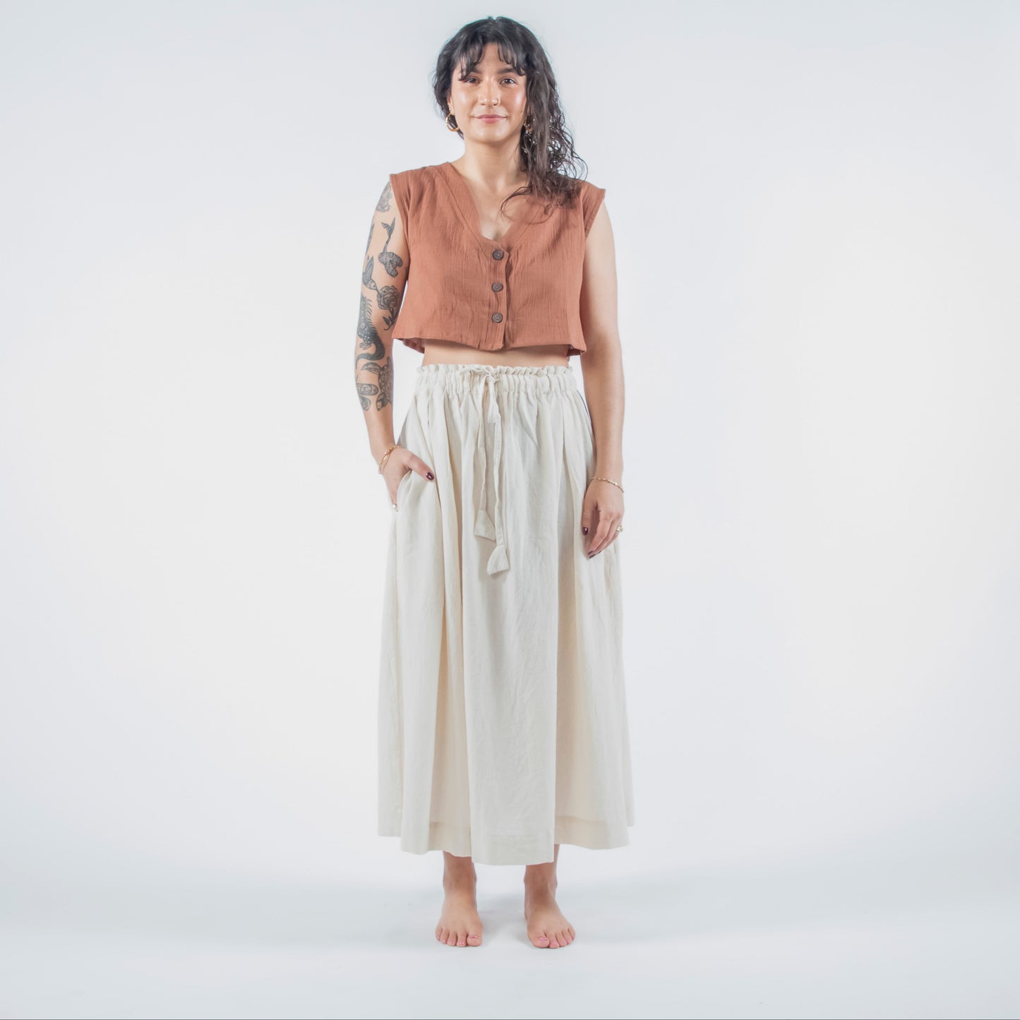 Padmasana Skirt/Dress, cream