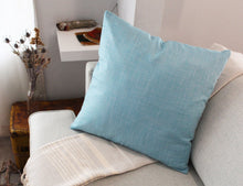 Load image into Gallery viewer, Linen Pillowcase, Pale Blue - Small World Goods