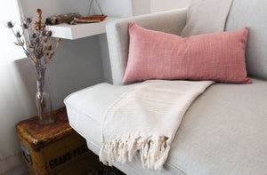 Linen Pillowcase, Rose - Small World Goods