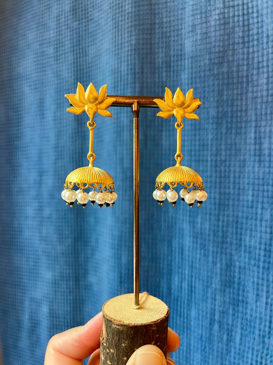 Lotus Umbrella Earrings - Small World Goods