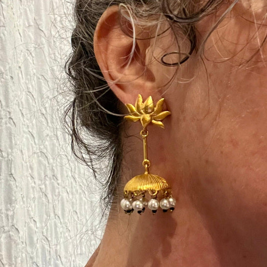 Lotus Umbrella Earrings - Small World Goods
