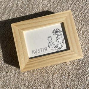 Mini Wood Framed Art - Small World Goods