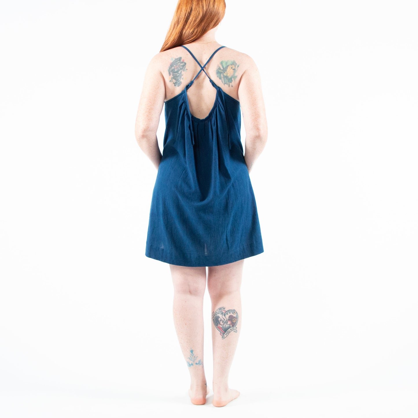Anu Mini Dress, indigo *botanical dye