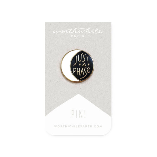 Moon Enamel Pin - Small World Goods