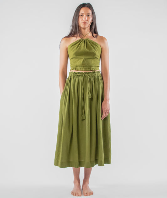 Padmasana Skirt/Dress, matcha green