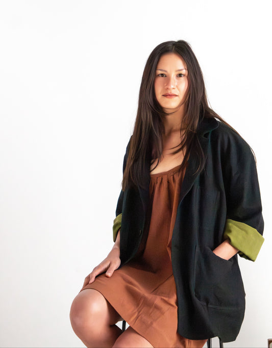 Anu Mini Dress, rust *botanical dye