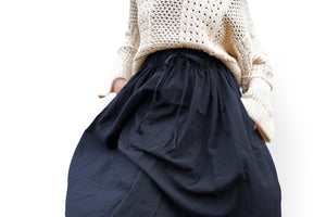 Padmasana Skirt/Dress, mustard pinstripe