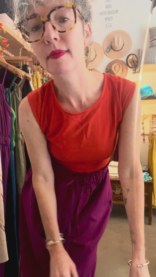 Rabina Trousers, plum double dye