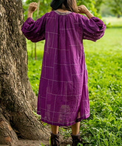 Purple Tie Taant Dress - Small World Goods