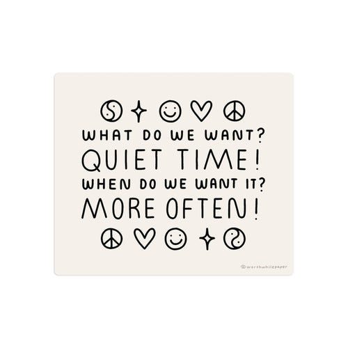 Quiet Time Sticker - Small World Goods