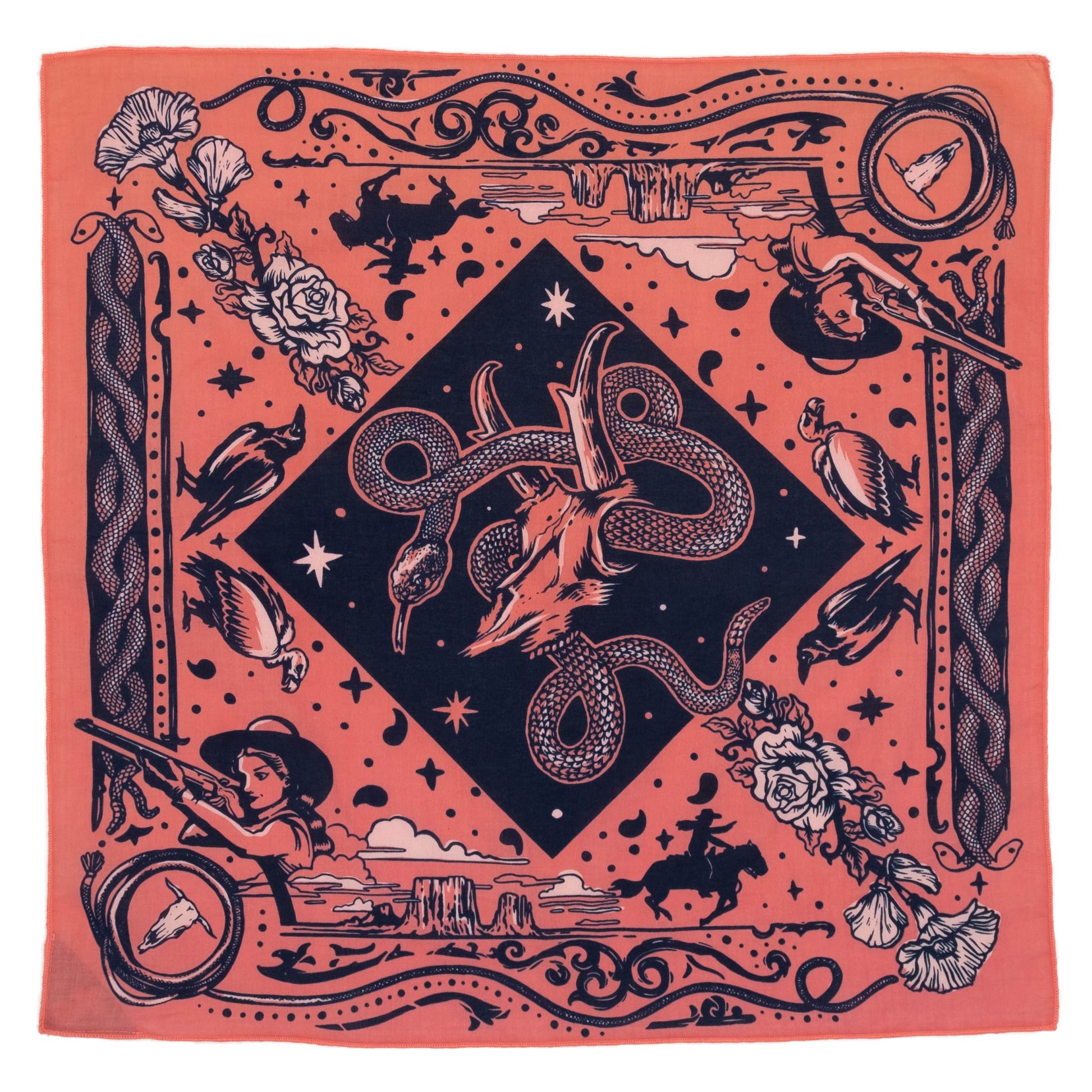 "Rattle & Hiss" Bandana - Small World Goods