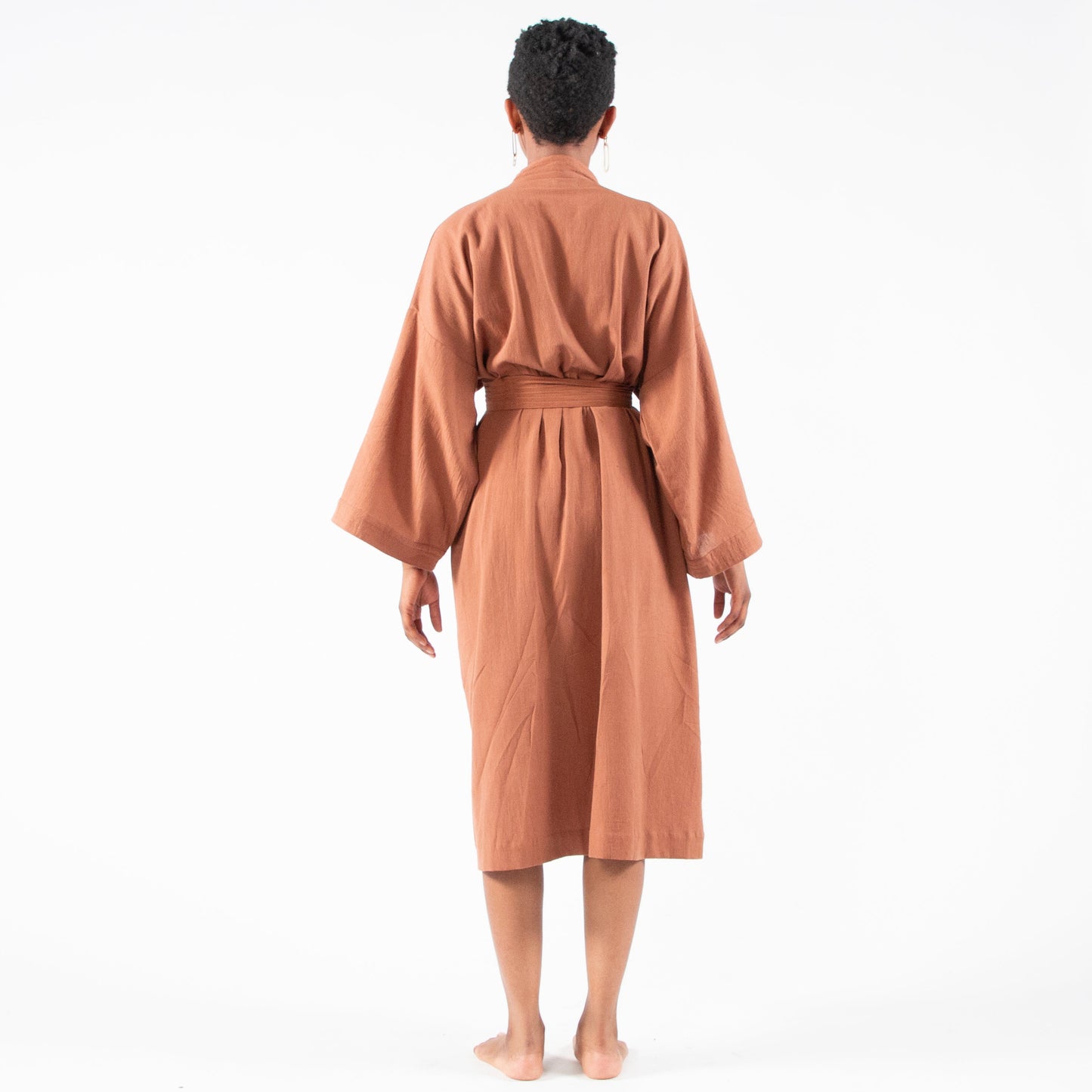 Gita Robe/ Wrap Dress, rust *botanical dye