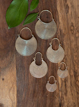 Load image into Gallery viewer, Silver Disk Hill Tribe Earrings - Small World Goods