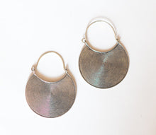 Load image into Gallery viewer, Silver Disk Hill Tribe Earrings - Small World Goods