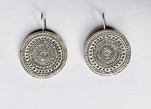 Load image into Gallery viewer, Silver Eye Hill Tribe Earrings - Small World Goods