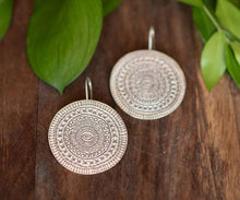 Load image into Gallery viewer, Silver Eye Hill Tribe Earrings - Small World Goods