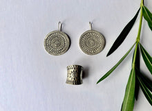 Load image into Gallery viewer, Silver Eye Hill Tribe Earrings - Small World Goods