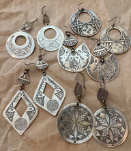 Load image into Gallery viewer, Silver Tuareg Earrings, Various - Small World Goods