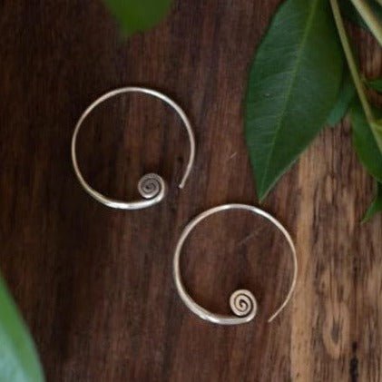 Spiral Cuff Hill Tribe Earrings - Small World Goods