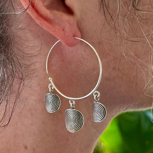 Spiral Hoop Earrings - Small World Goods