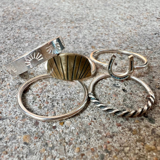 Silver Stacker Ring, Various