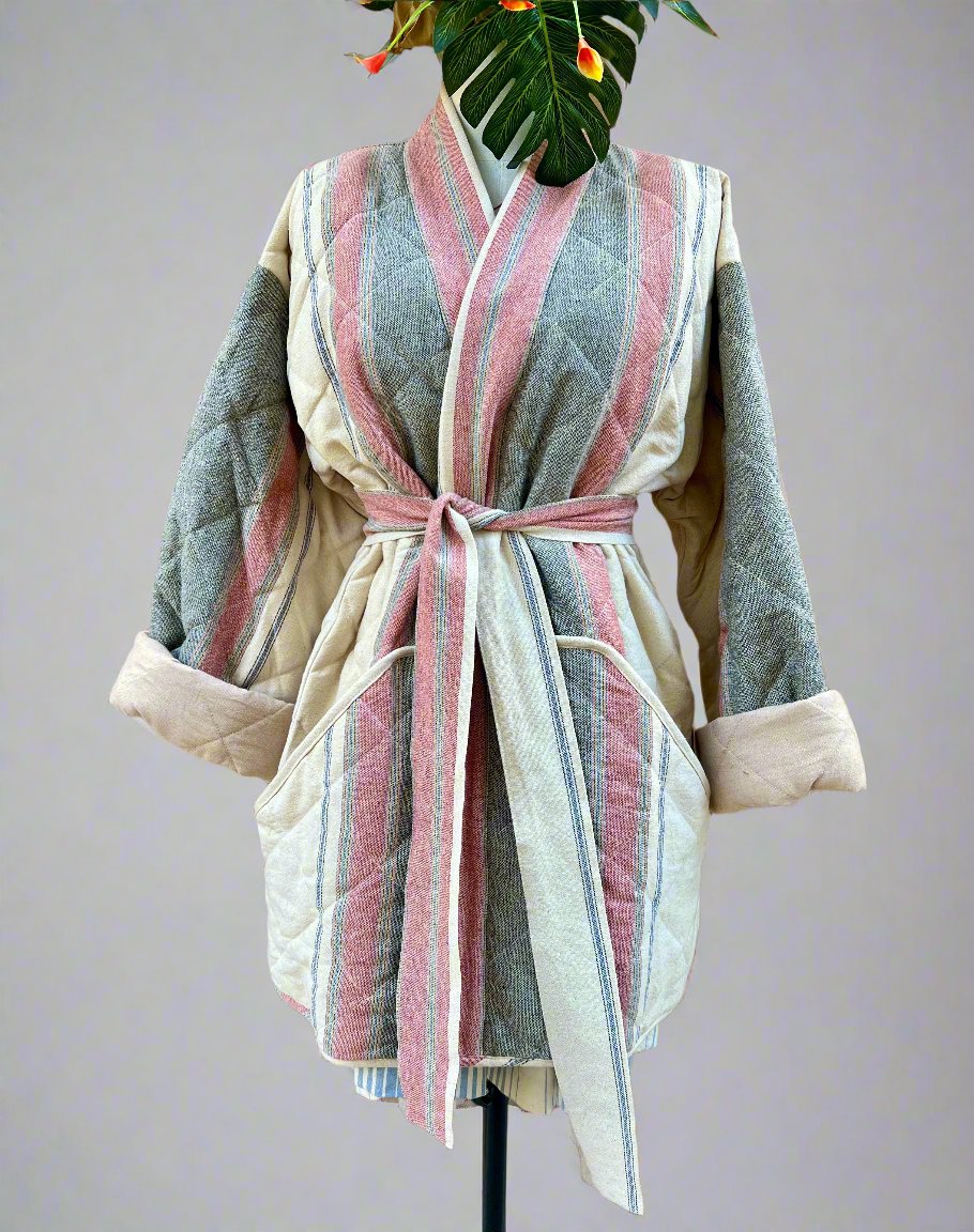 Nabina Quilted Jacket, stripes