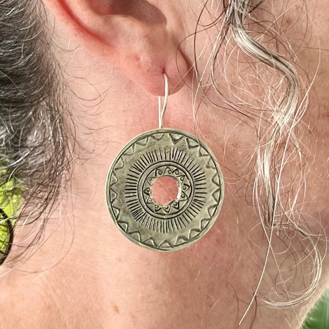 Sun Disk Earrings - Small World Goods